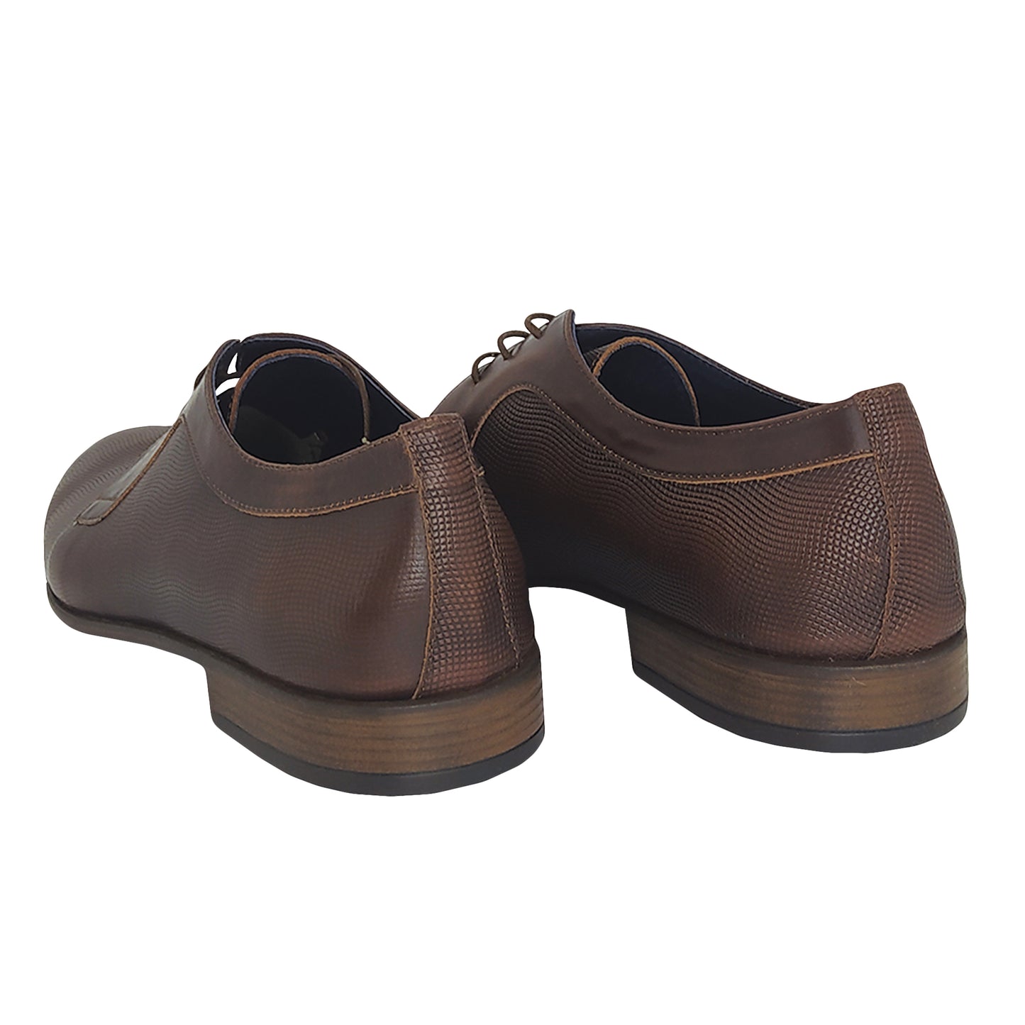 Handmade Leather Lace Ups Brown Shoes 758 BROWN