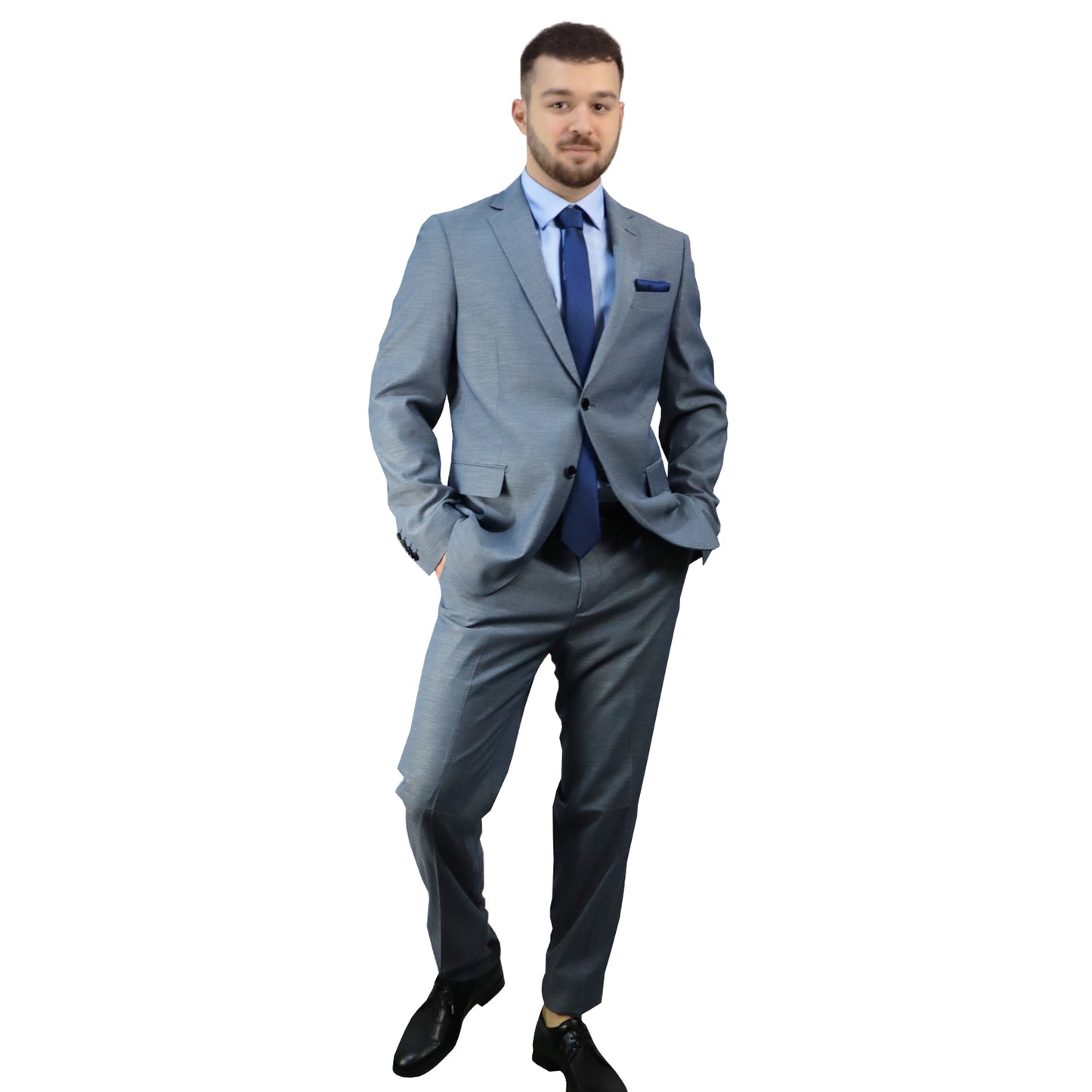 Suit Desaturated Blue 402601 4 NAVY