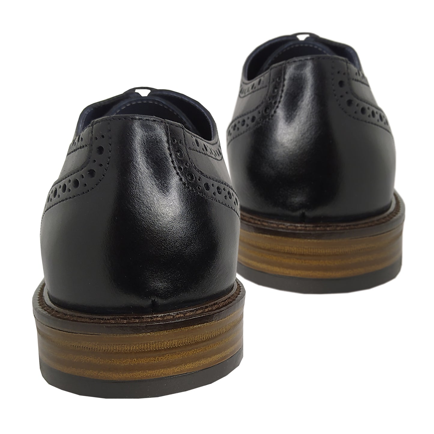 Handmade Leather Lace Up Shoes Black 622 BLACK