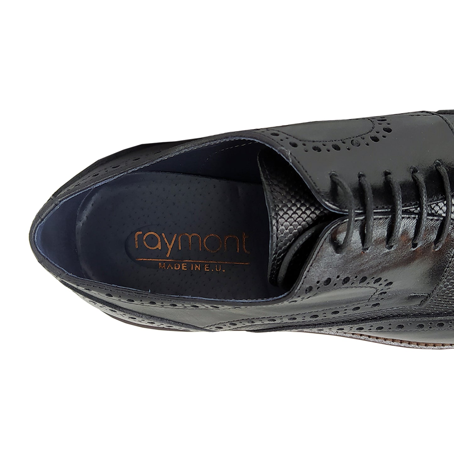 Handmade Leather Lace Up Shoes Black 622 BLACK