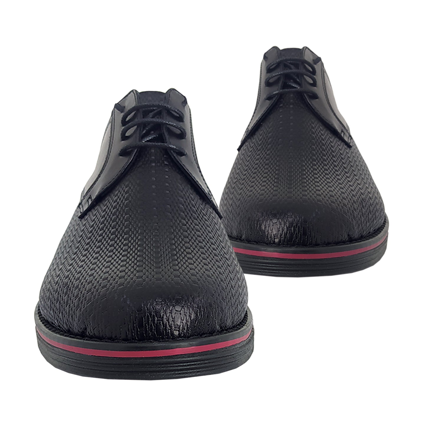 Handmade Lace Ups Leather Shoes Black KB 024 BLACK