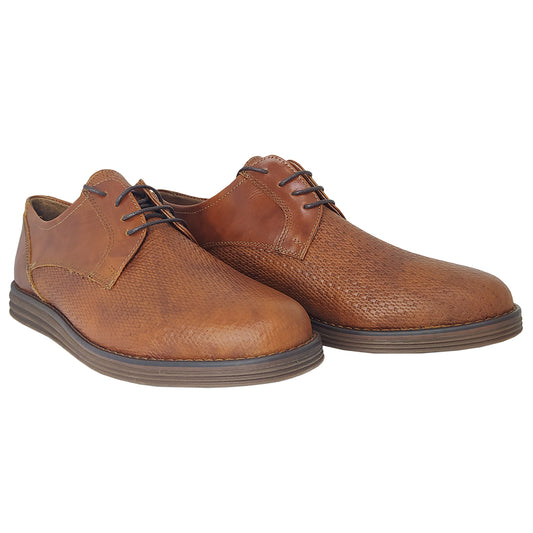 Handmade Lace Ups Shoes Tampa Leather KB 024 TABAC