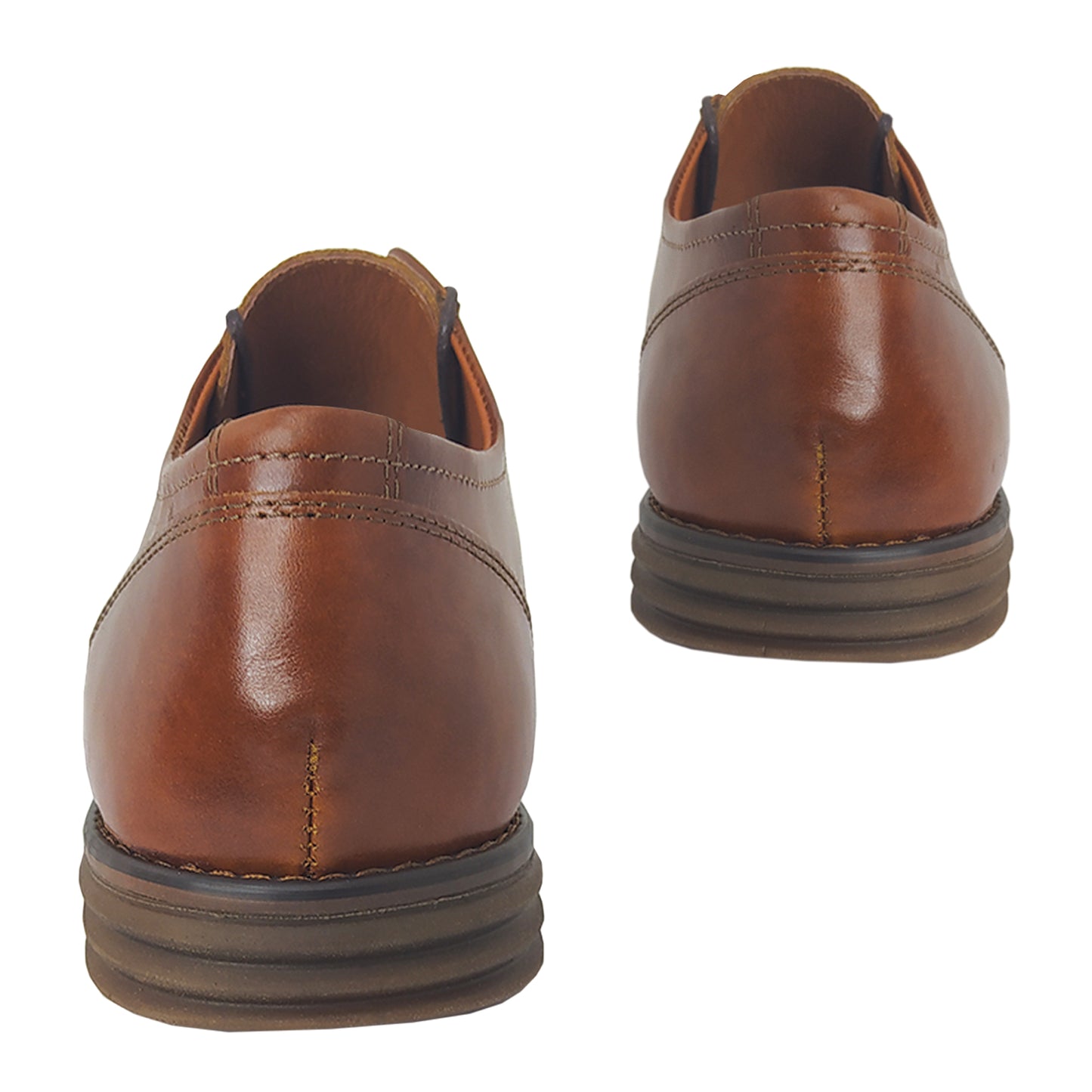 Handmade Lace Ups Shoes Tampa Leather KB 024 TABAC