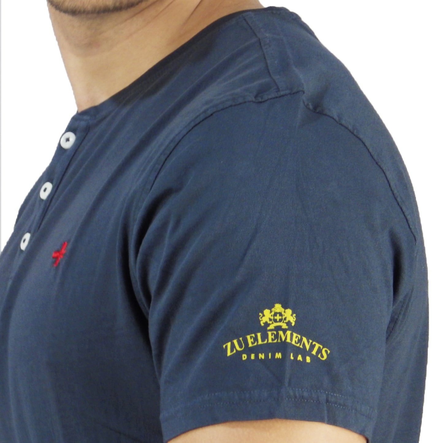 Cotton T-Shirt Blue ZU0328