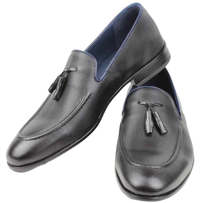 Χειροποίητα Παπούτσια Δερμάτινα Μαύρα - JACQUES HERMES