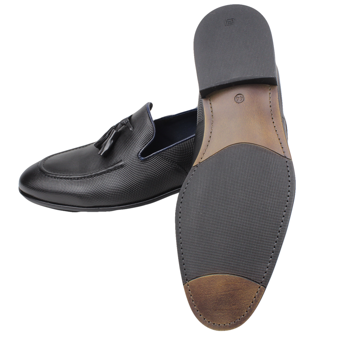 Χειροποίητα Παπούτσια Δερμάτινα Μαύρα - JACQUES HERMES