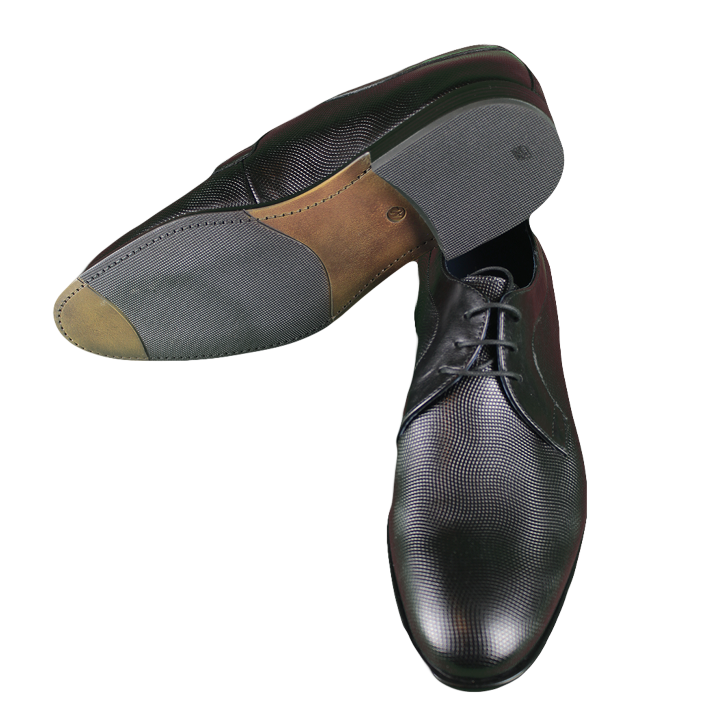 Χειροποίητα Δερμάτινα Παπούτσια Μαύρα - JACQUES HERMES