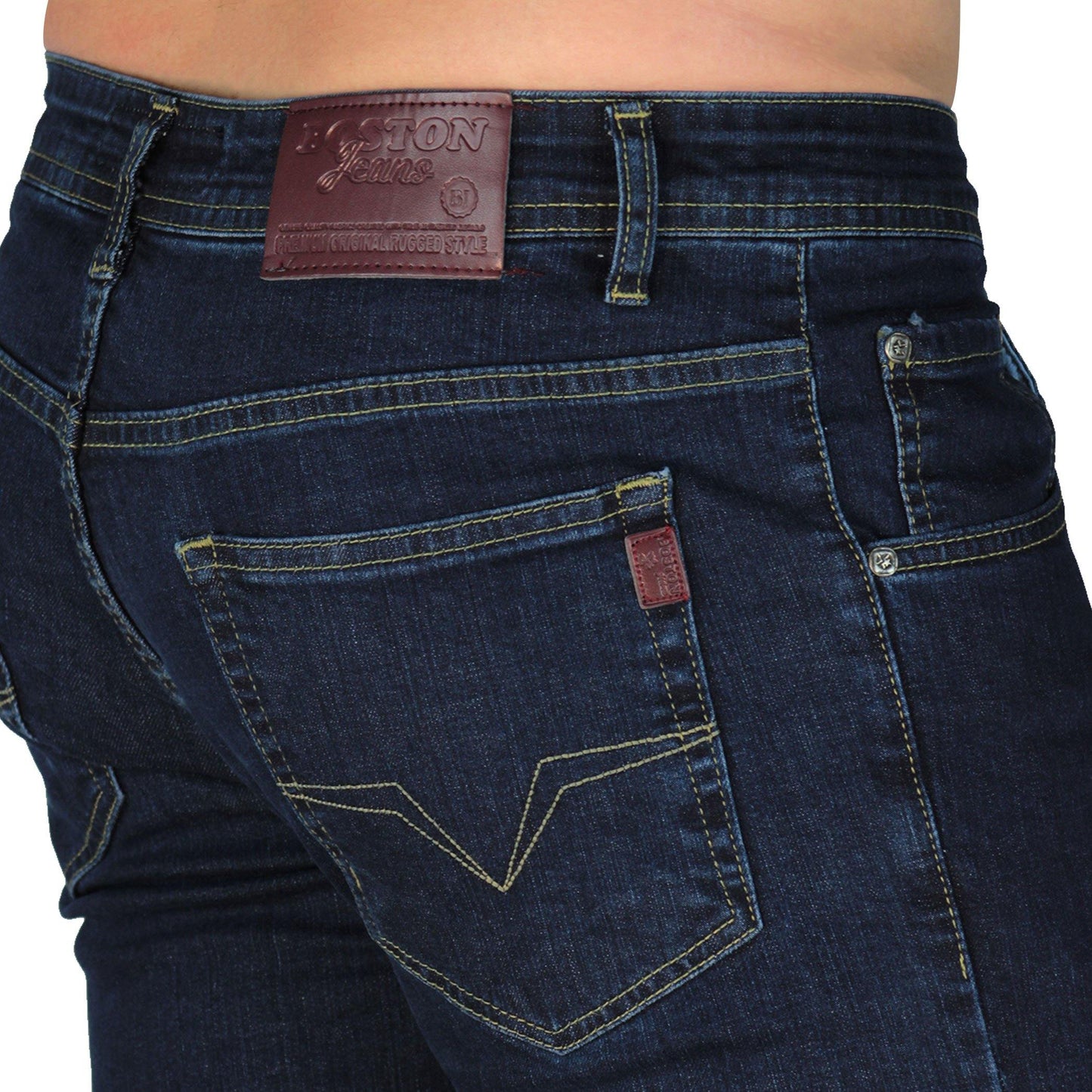 Κλασικό Τζιν Regular Fit Mεσαίο Kαβάλο - JACQUES HERMES