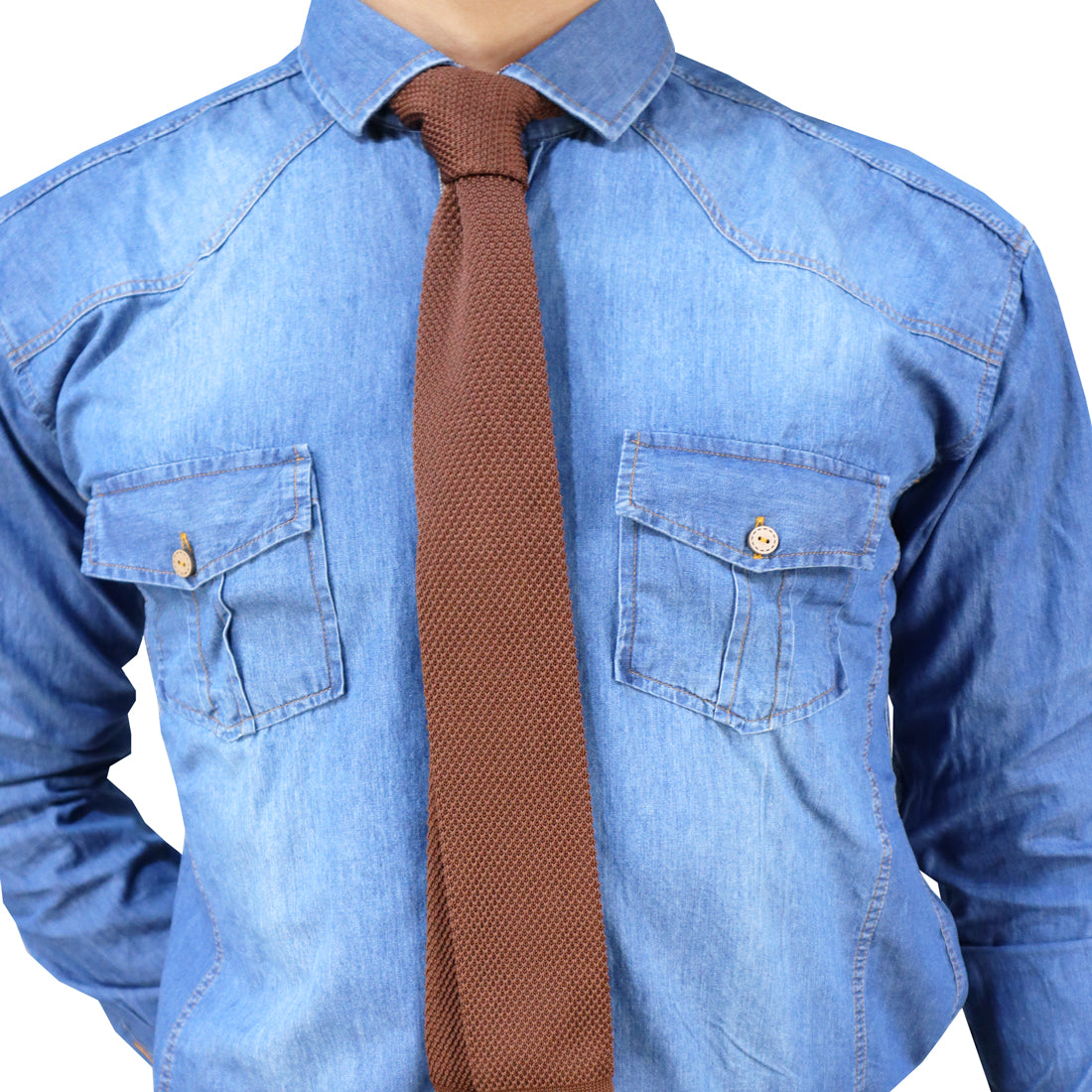 Denim Slim Shirt 0053