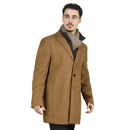 Brown Overcoat - Half Coat [101SC09 ORION CAMEL]