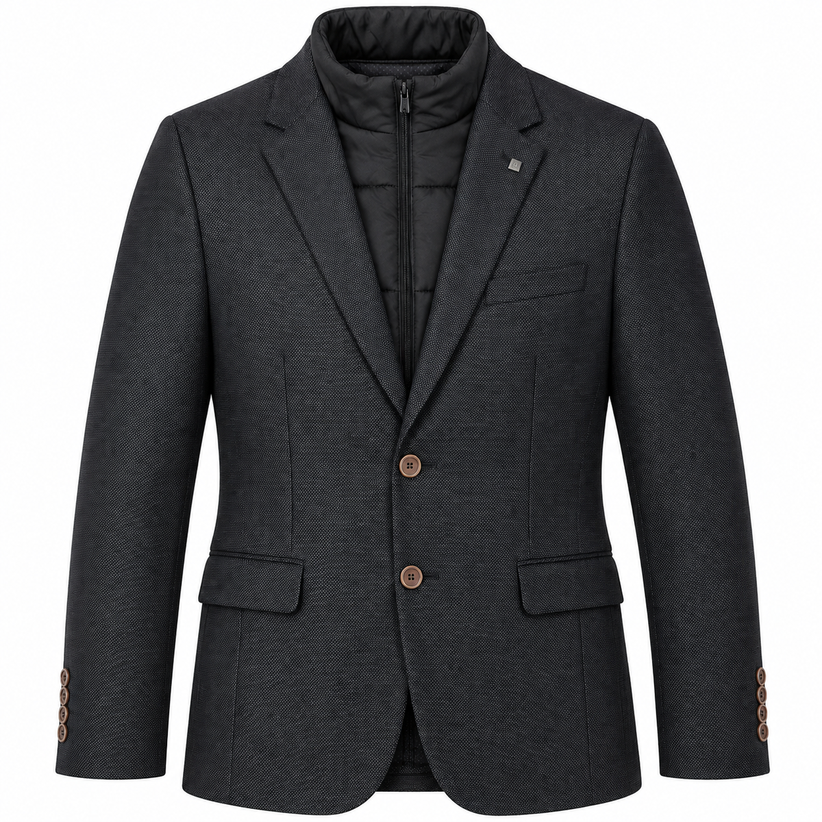 Σακάκι Woll Semi Slim Fit W26LU090191204 LEONARDO UOMO 20 Grey