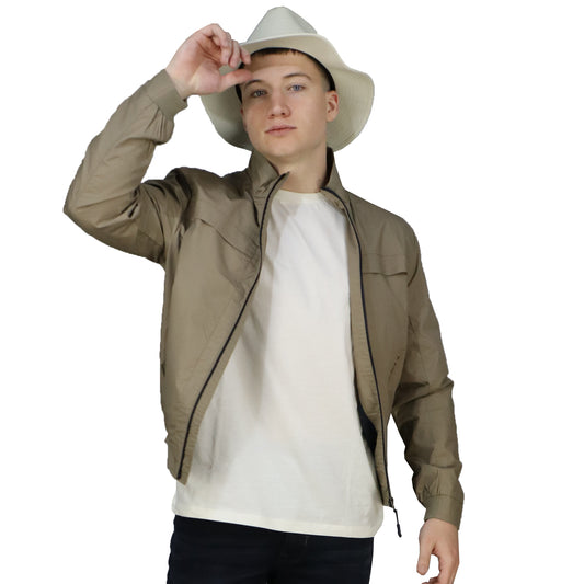 Men's Jacket Beige (Cotton) Regular Fit 04.33 ALEX JACKET