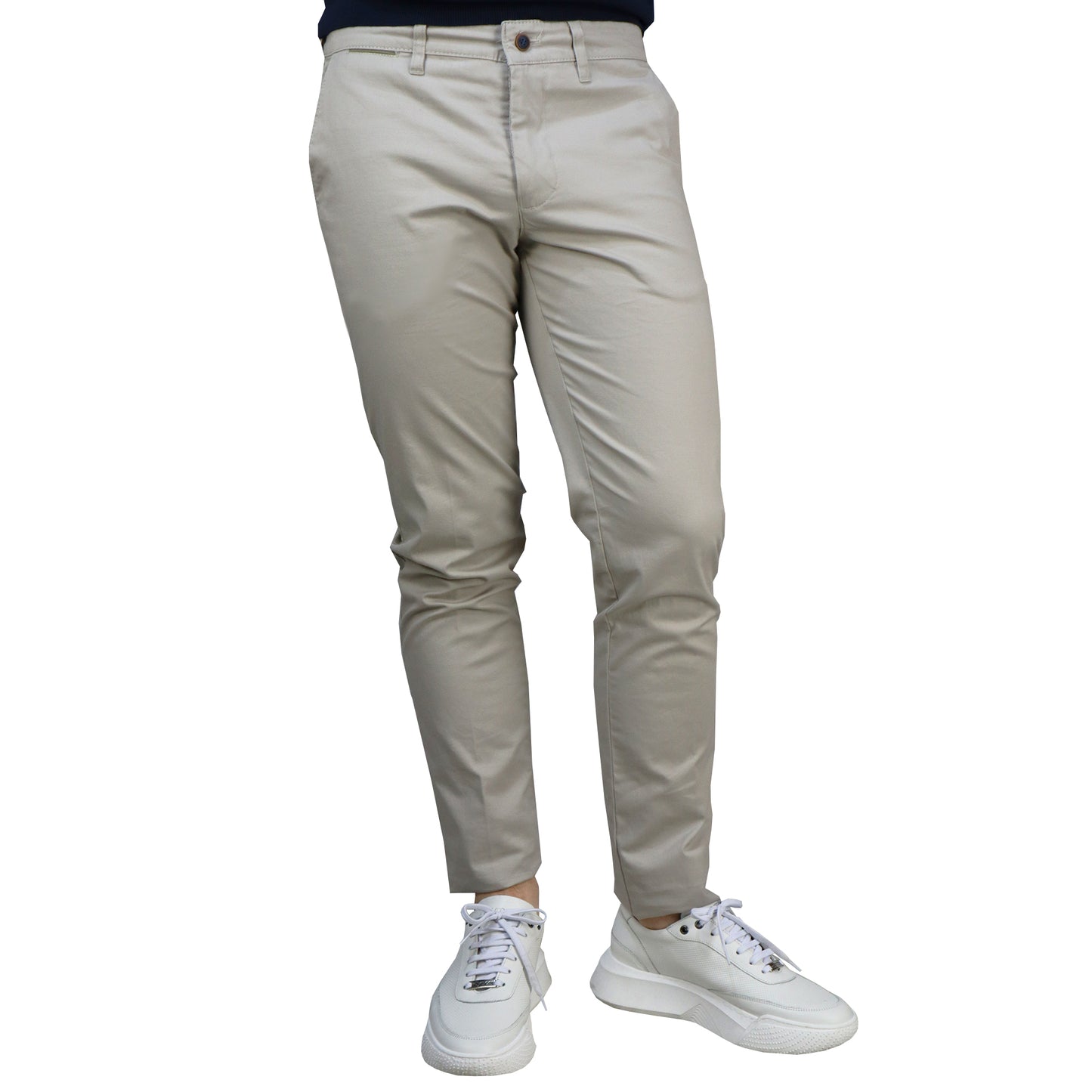 Men's Chino Pants Beige 0265 NEW COMPANY STONE