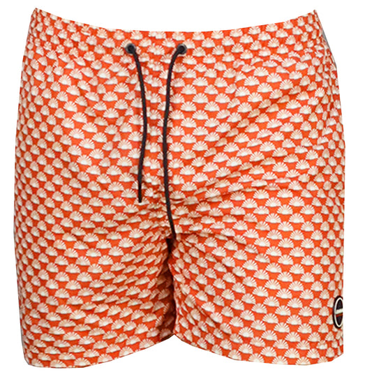 Men's Swimwear Dark Orange - White Pattern LMNAP 0501_24040