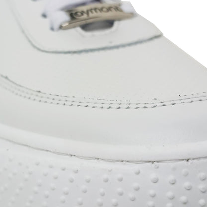 Handmade Leather Sneakers Shoes White 861 WHITE