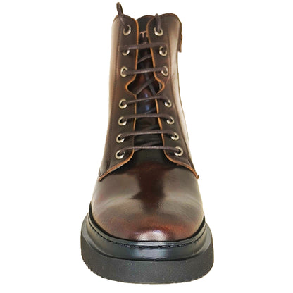 Χειροποίητα Δερμάτινα Άρβυλα - Rounded Dress Boots Καφέ [835 BROWN]