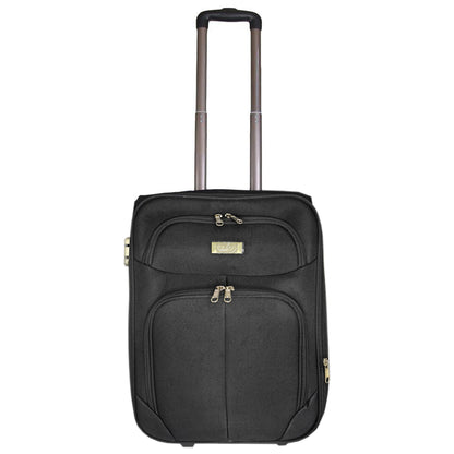 Βαλίτσα Καμπίνας Τροχήλατη - Trolley Μαύρη 49x36x16 εκ [0501017]