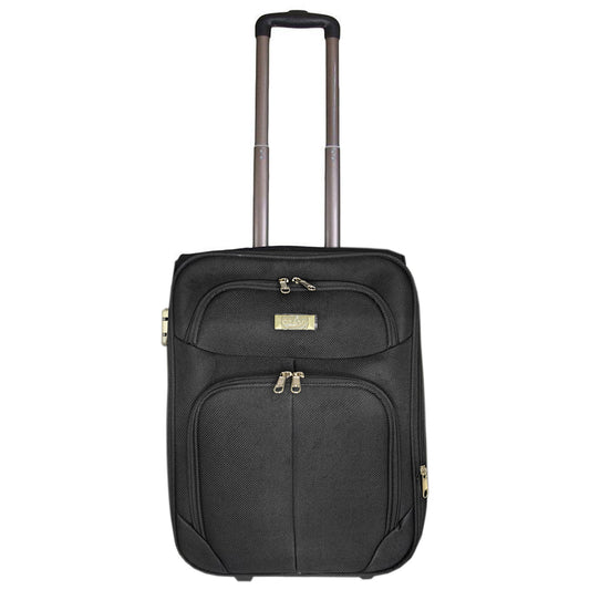 Βαλίτσα Καμπίνας Τροχήλατη - Trolley Μαύρη 49x36x16 εκ [0501017]