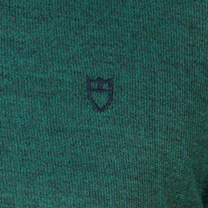 Knitted V-Neck Blouse 130 UNIQUE Forest
