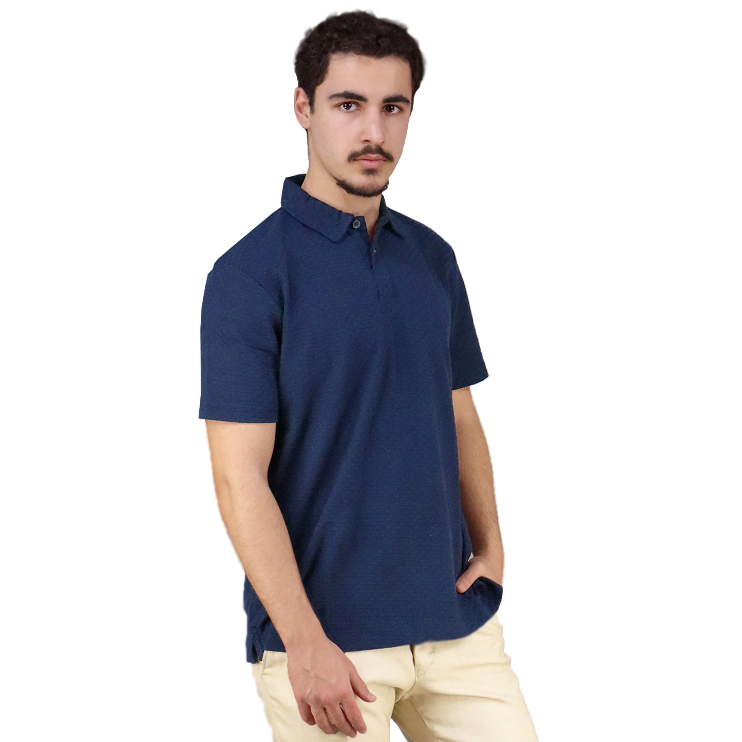 Cotton Polo Blue MF007101541M 194020-NAVY