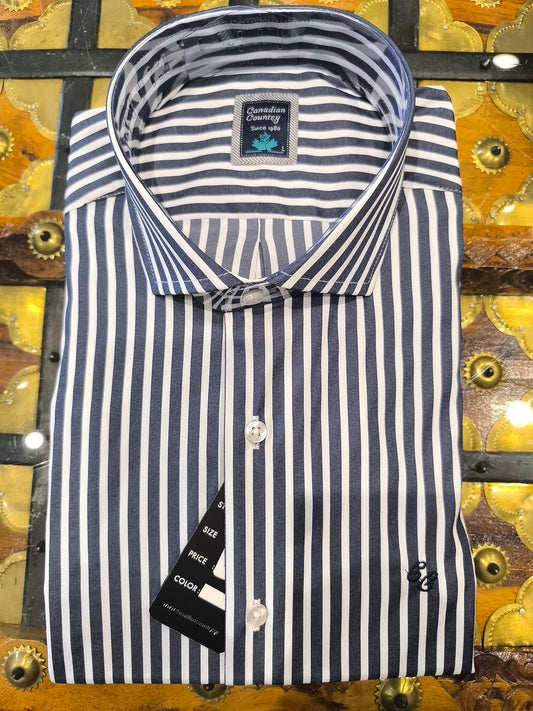 Mens's Shirt 800/3 CANADIAN Navy Blue