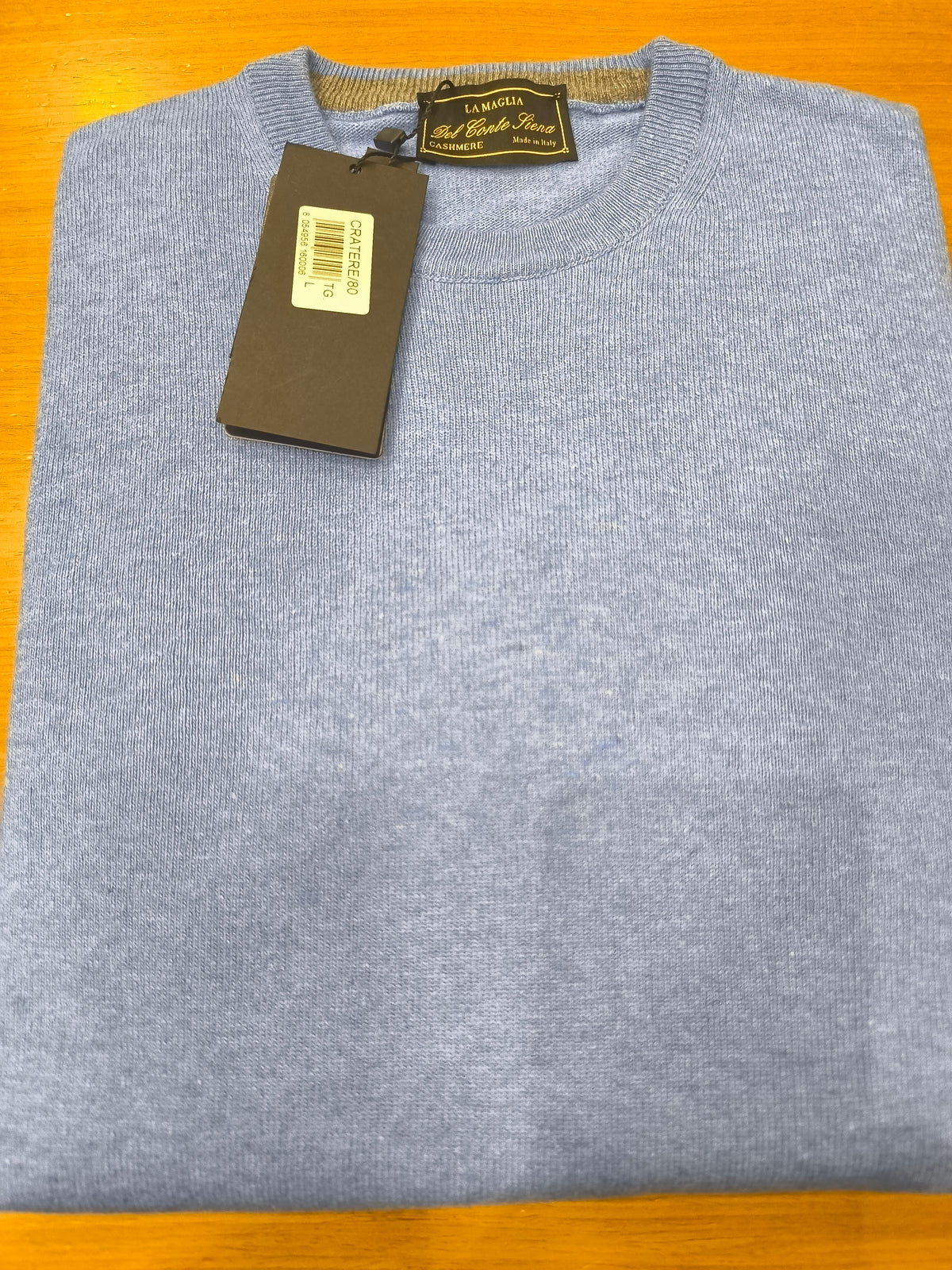 Μπλούζα Πλεκτή Λαιμόκοψη Cratepe/80 Casmere W26 LA MAGLIA DEL CONTE SIENA