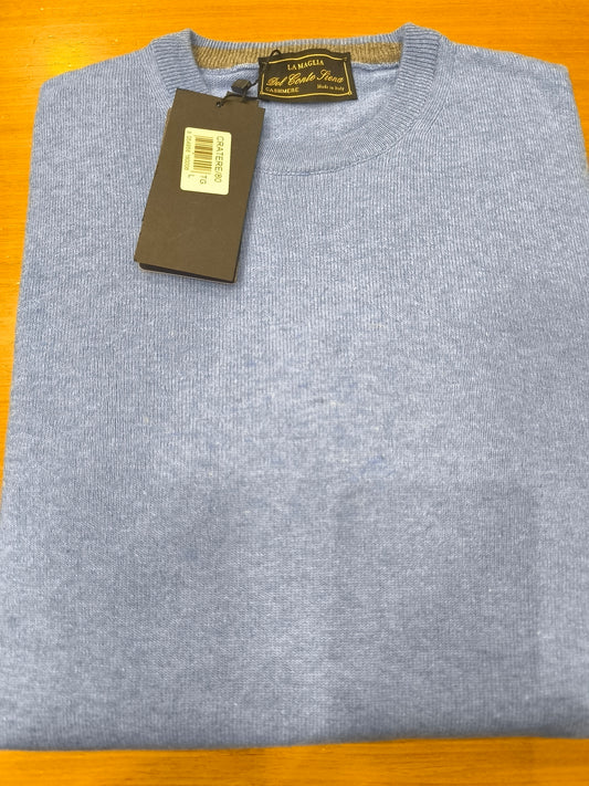 Μπλούζα Πλεκτή Λαιμόκοψη Cratepe/80 Casmere W26 LA MAGLIA DEL CONTE SIENA