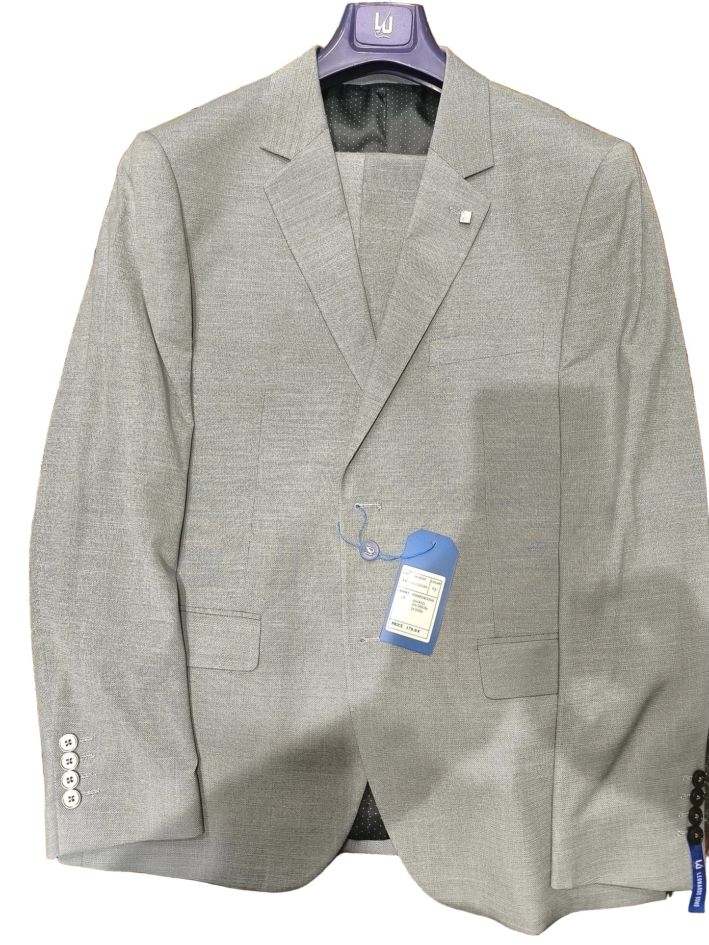 Κοστούμι Semi Slim Fit S26LU1530288 LEONARDO UOMO 72 Green