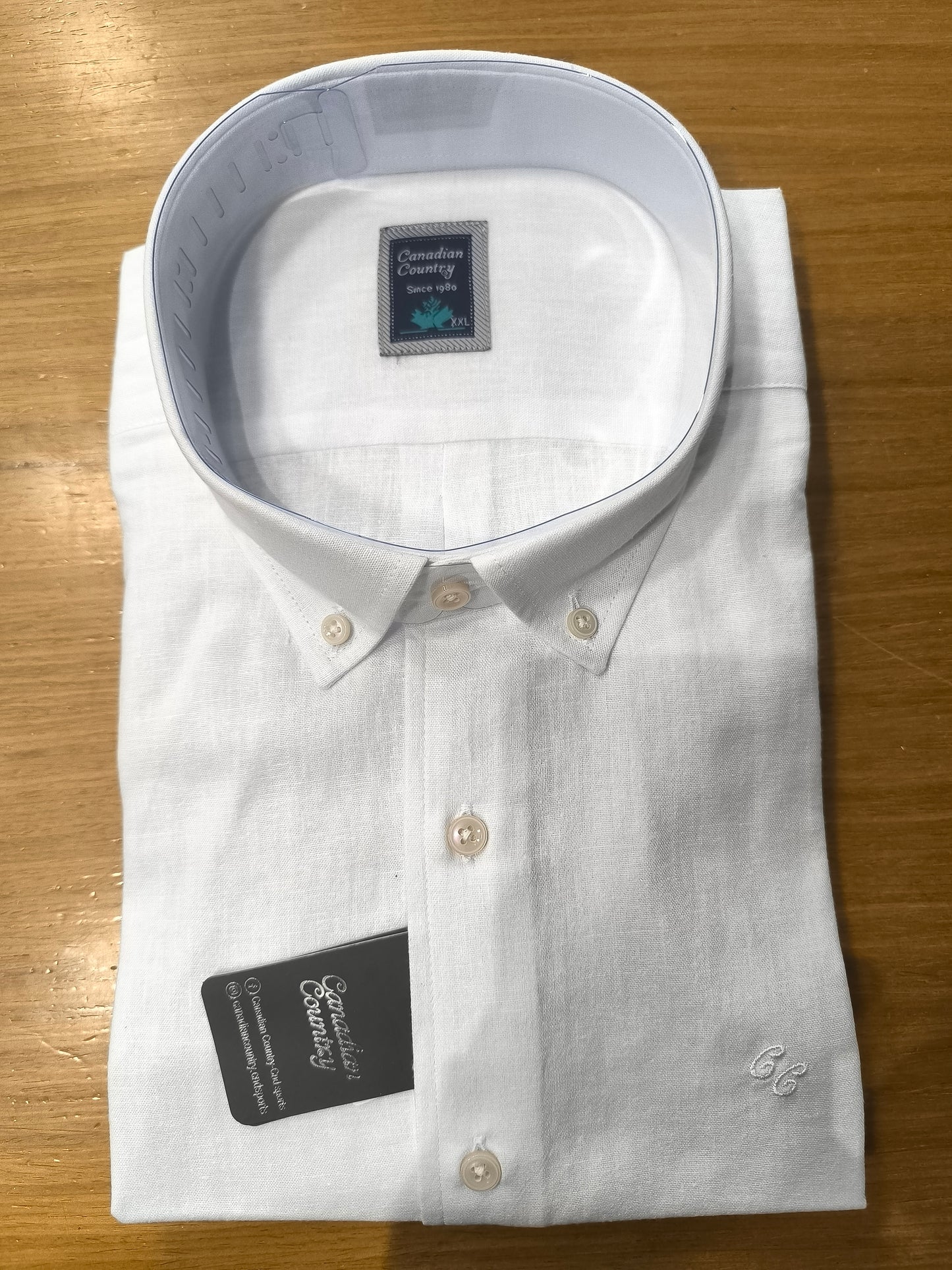 Mens's Shirt 600/4 CANADIAN White