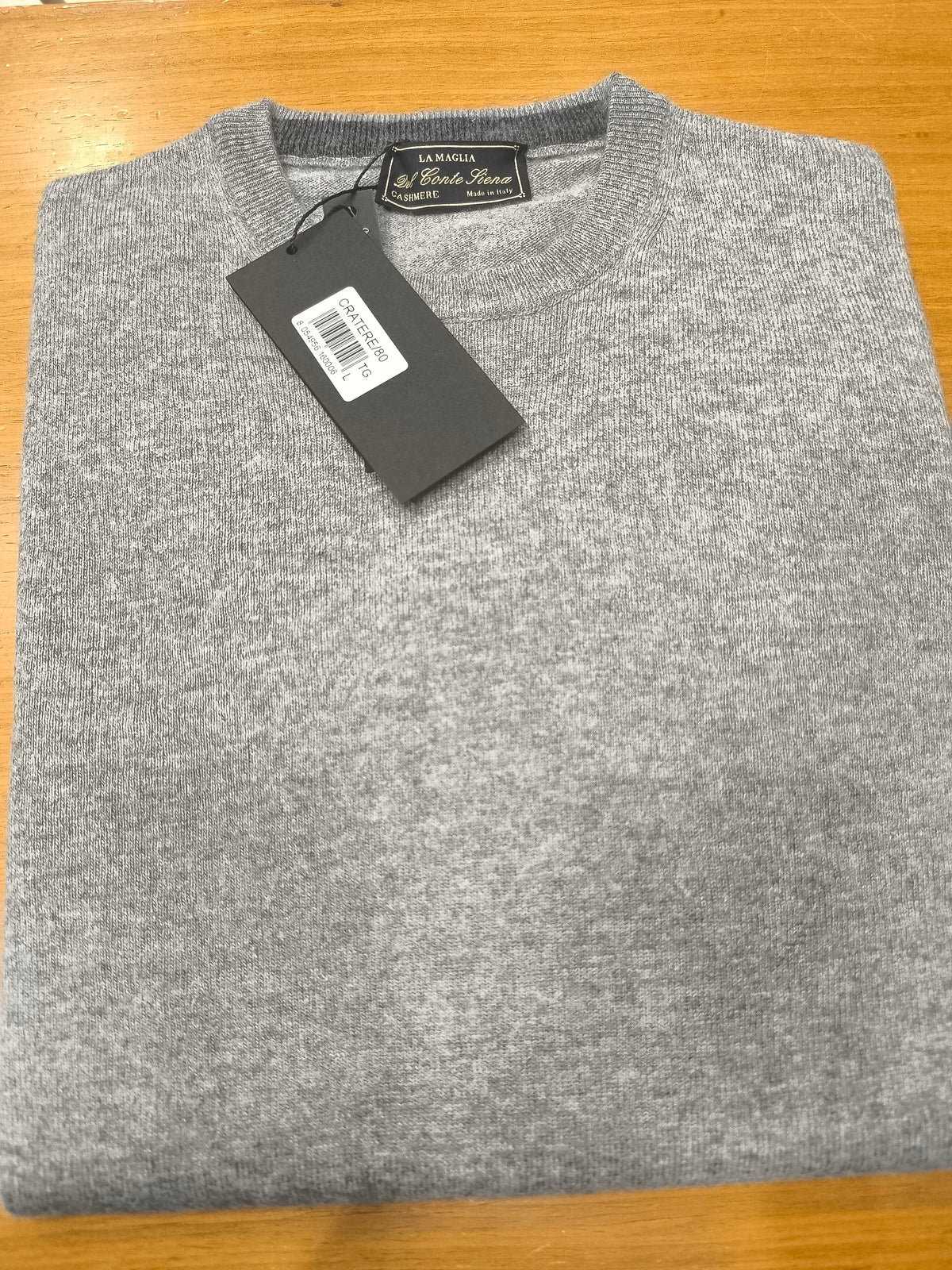 Μπλούζα Πλεκτή Λαιμόκοψη Cratepe/80 Casmere W26 LA MAGLIA DEL CONTE SIENA