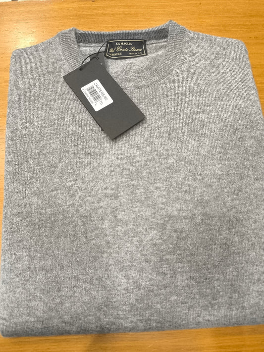 Μπλούζα Πλεκτή Λαιμόκοψη Cratepe/80 Casmere W26 LA MAGLIA DEL CONTE SIENA