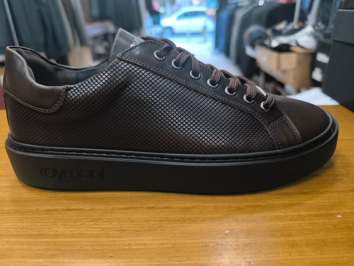 Χειροποίητα Δερμάτινα Παπούτσια Sneakers 918 RAYMONT Brown