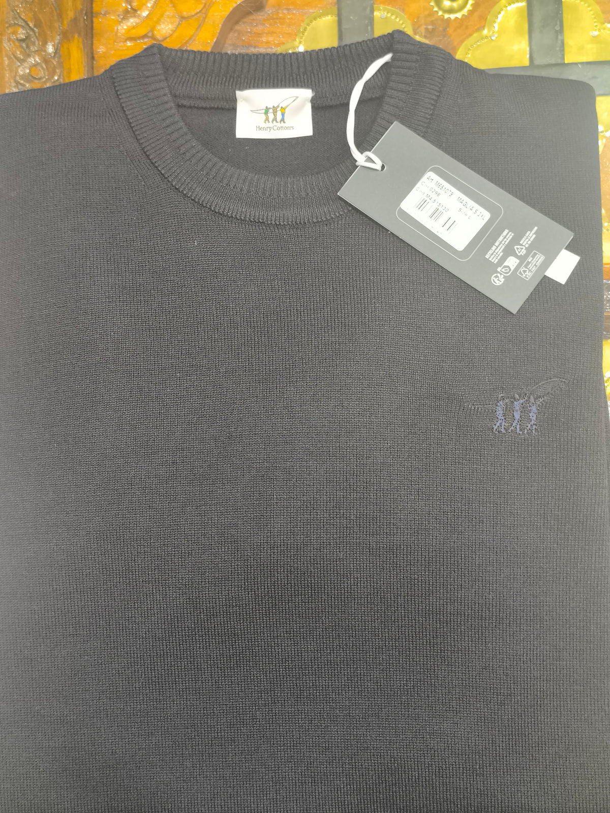 Μπλούζα Μάλλινη Round Neck HC-4 M651079 Maglia W26 HENRY COTTON'S