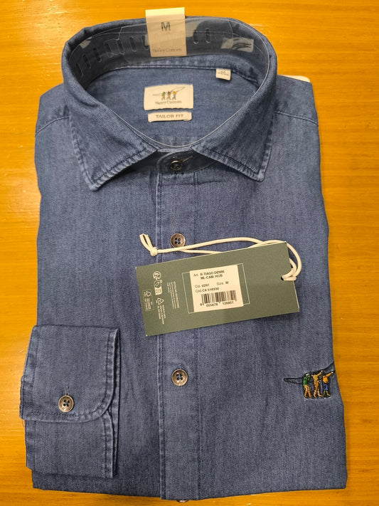 Πουκάμισο R-Tiago Denim ML-CAM HC W26 HENRY COTTON'S